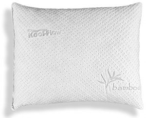 Xtreme Comforts Slim Hypoallergenic Shredded Memory Foam Standard Bamboo Pillow