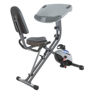 Exerpeutic ExerWorK 1000 Fully Adjustable Desk Folding Exercise Bike