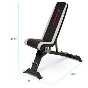 Marcy Adjustable Utility Bench for Home Gym Workout SB-670