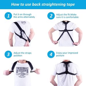 POP VIEW Back Posture Corrector Clavicle Support Brace Women & Men