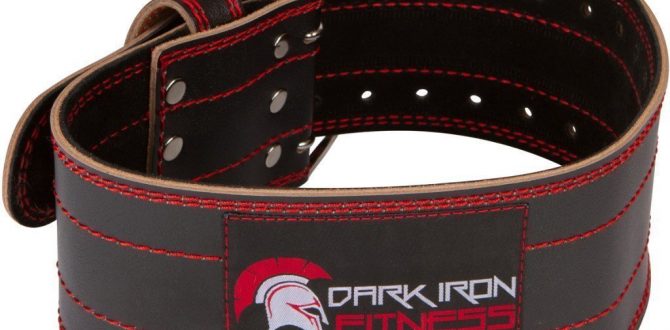 Dark Iron Fitness Genuine Leather Pro Weight Lifting Belt