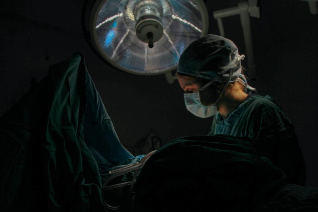 women working in operating room